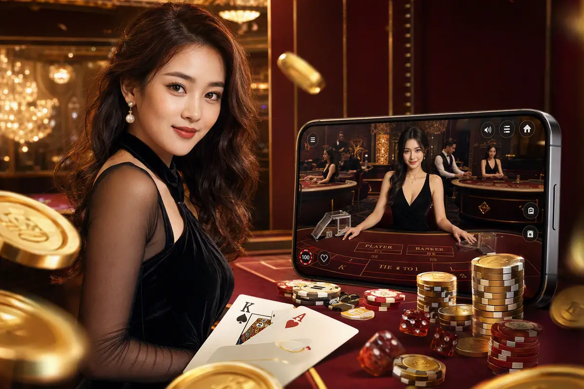 molek44 Casino dealer langsung meja baccarat
